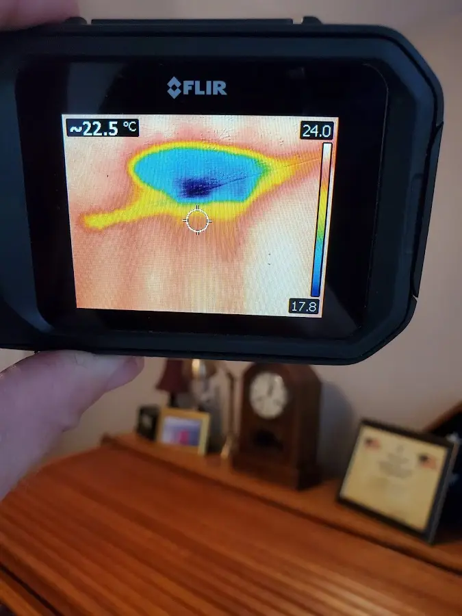 Thermal imaging inspection for water damage in Snyder