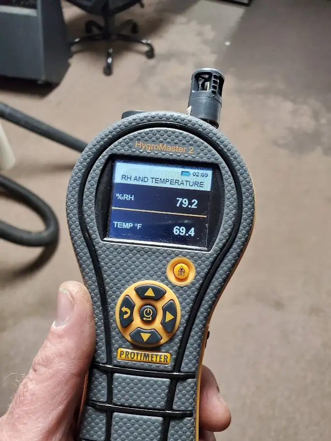 Moisture meter humidity assessment for Fire & Smoke Damage Restoration in Snyder